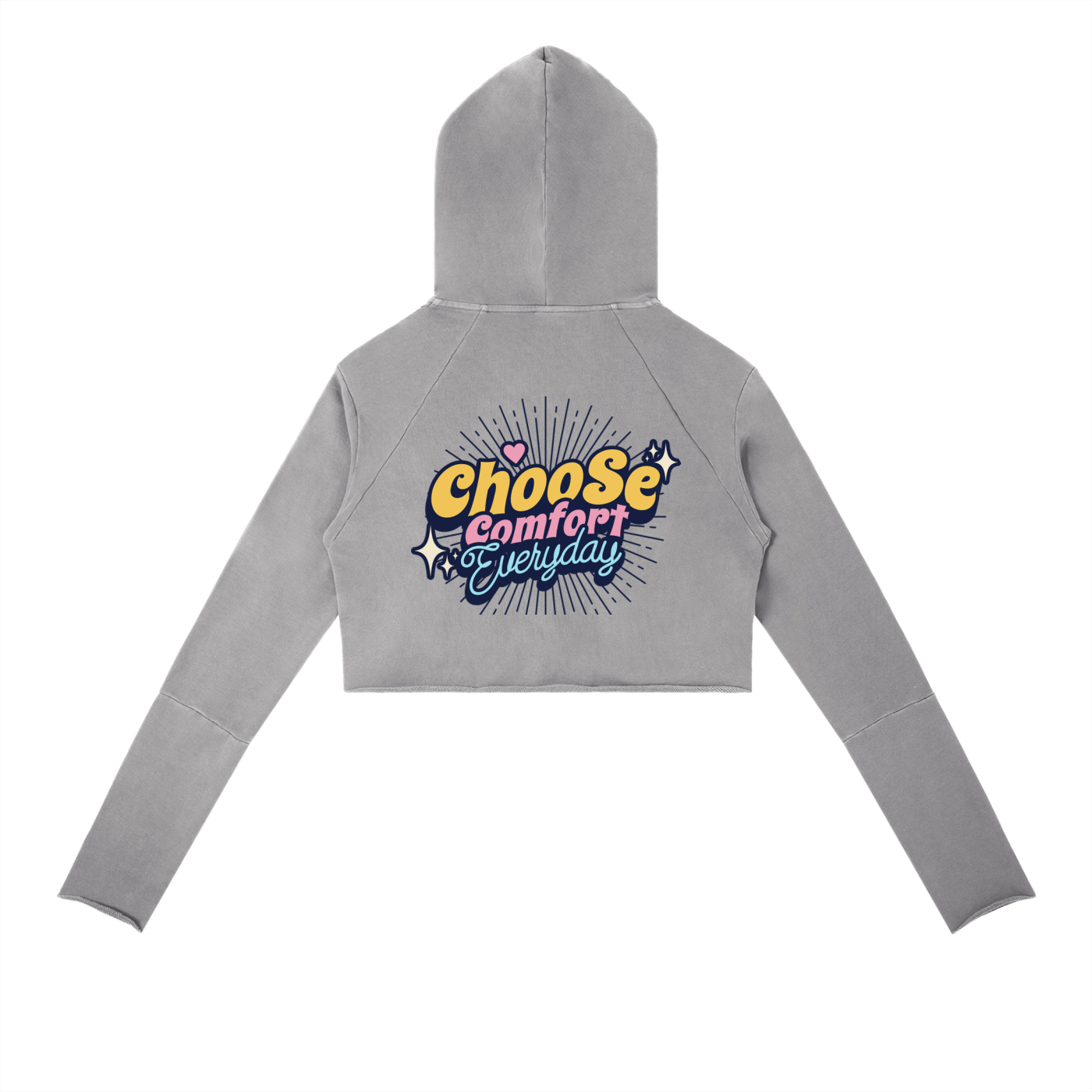 Vintage Washed Raw Edge Hoodie