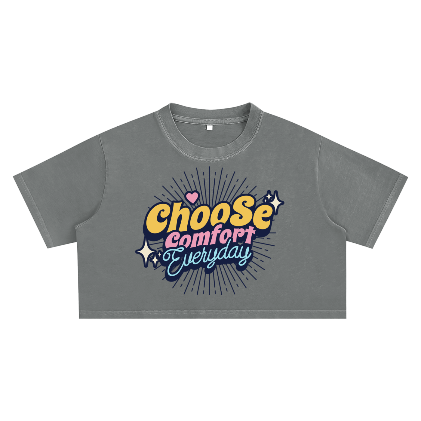 Snow Washed Crop Top