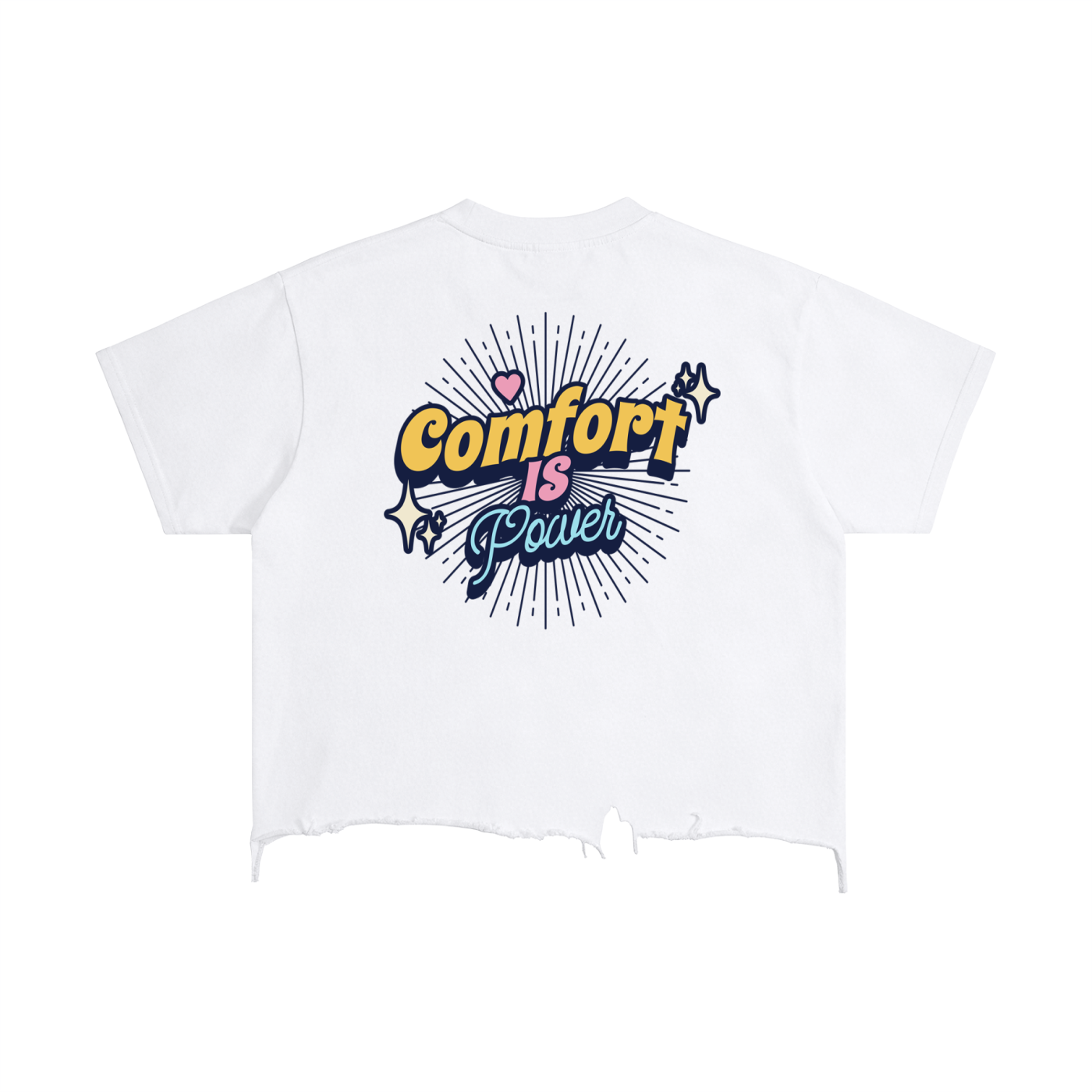 Vintage Wash Boxy Distressed Hem T-Shirt