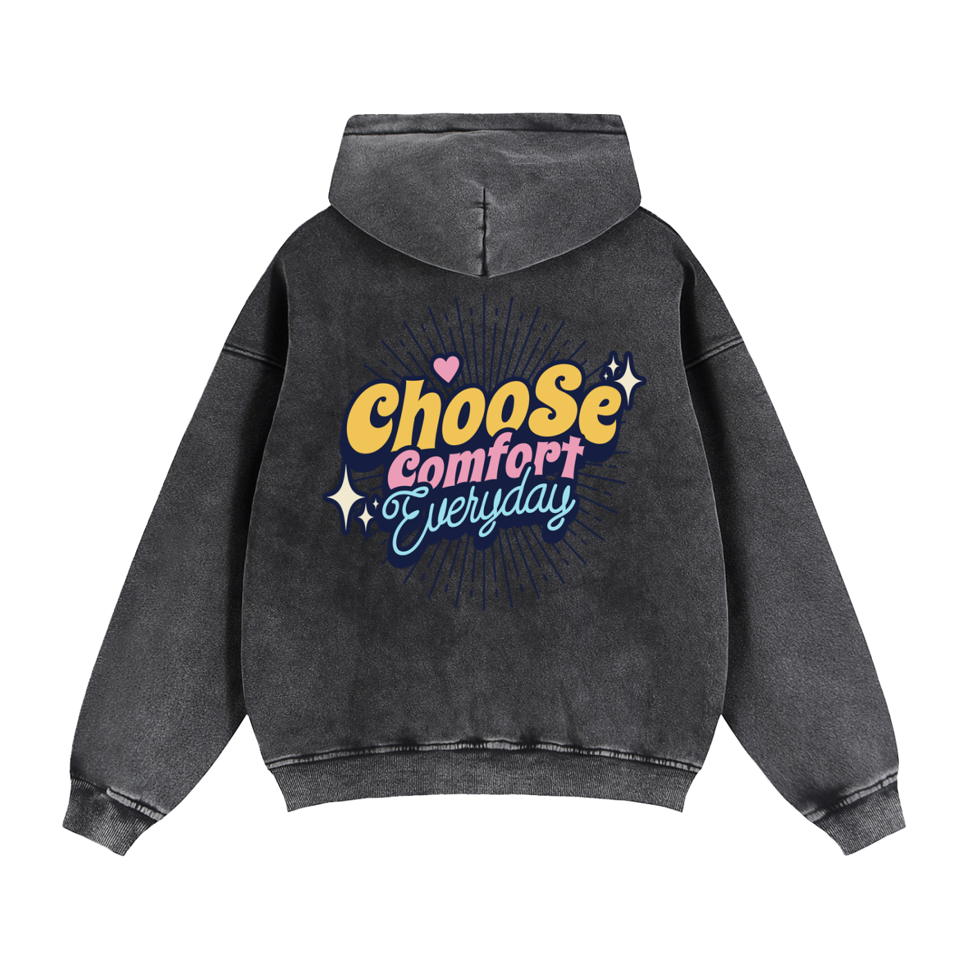 Zip-Through Boxy Fleece Hoodie