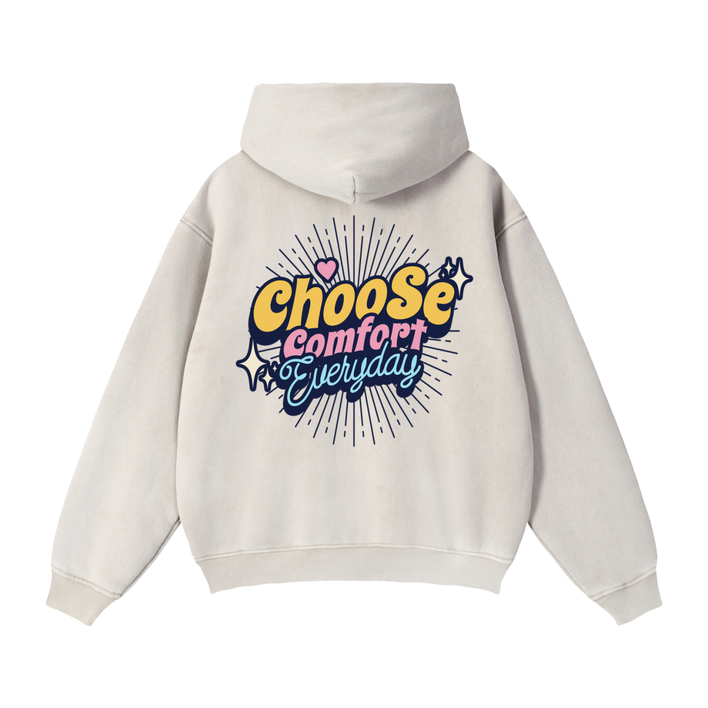 Zip-Through Boxy Fleece Hoodie